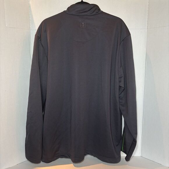 PGA‎ TOUR Men's XXL Gray / Green Full Zip Athletic Track Jacket - Picture 7 of 11
